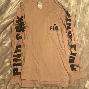 Long sleeve pink shirt